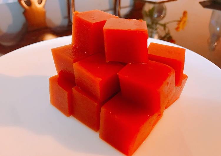 Step-by-Step Guide to Prepare Award-winning Agar Agar Diet 1: Tomato Kanten (Agar Agar) Jelly for weight loss